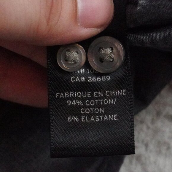 John Varvatos Luxe Button Up Shirt Mens Large Gray - Picture 7 of 12